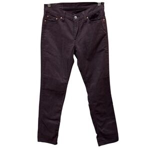 Levi's 511 Slim Fit Jeans Brown Denim Stretch Mid-Rise Straight Leg Men 30 x 32